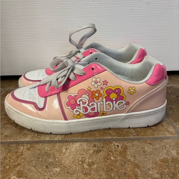 Barbie Shoes - Barbie Women’s Sneakers - Pink & White Floral Print Size 11